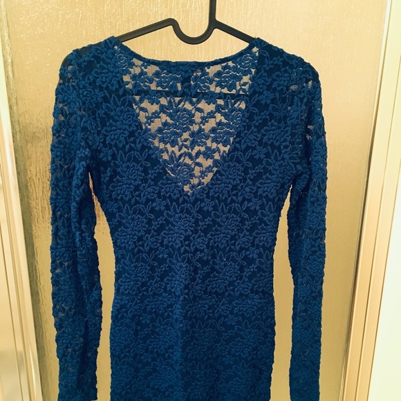 Royal Blue Mini Dress - Picture 2 of 6